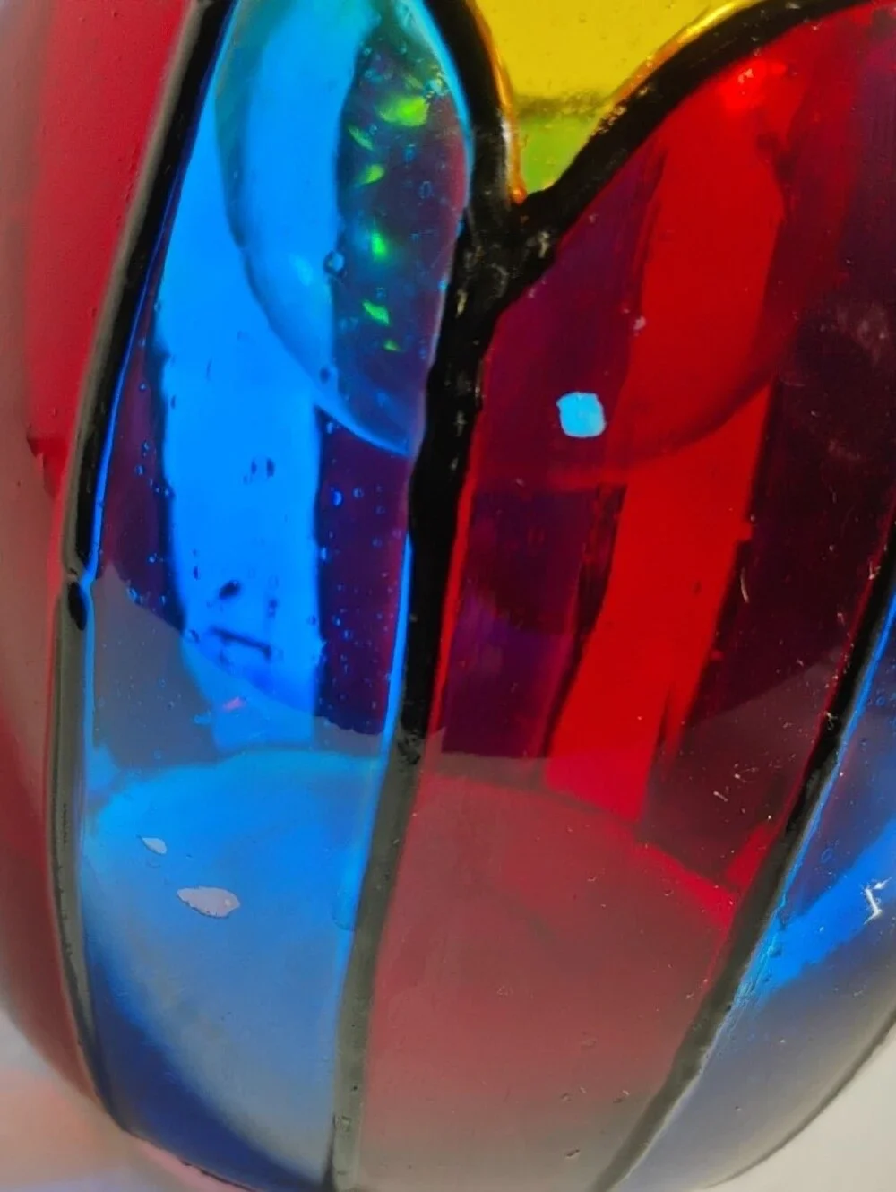 Vidrio Stained-Glass Style Multicolor Decorative Wine Chiller